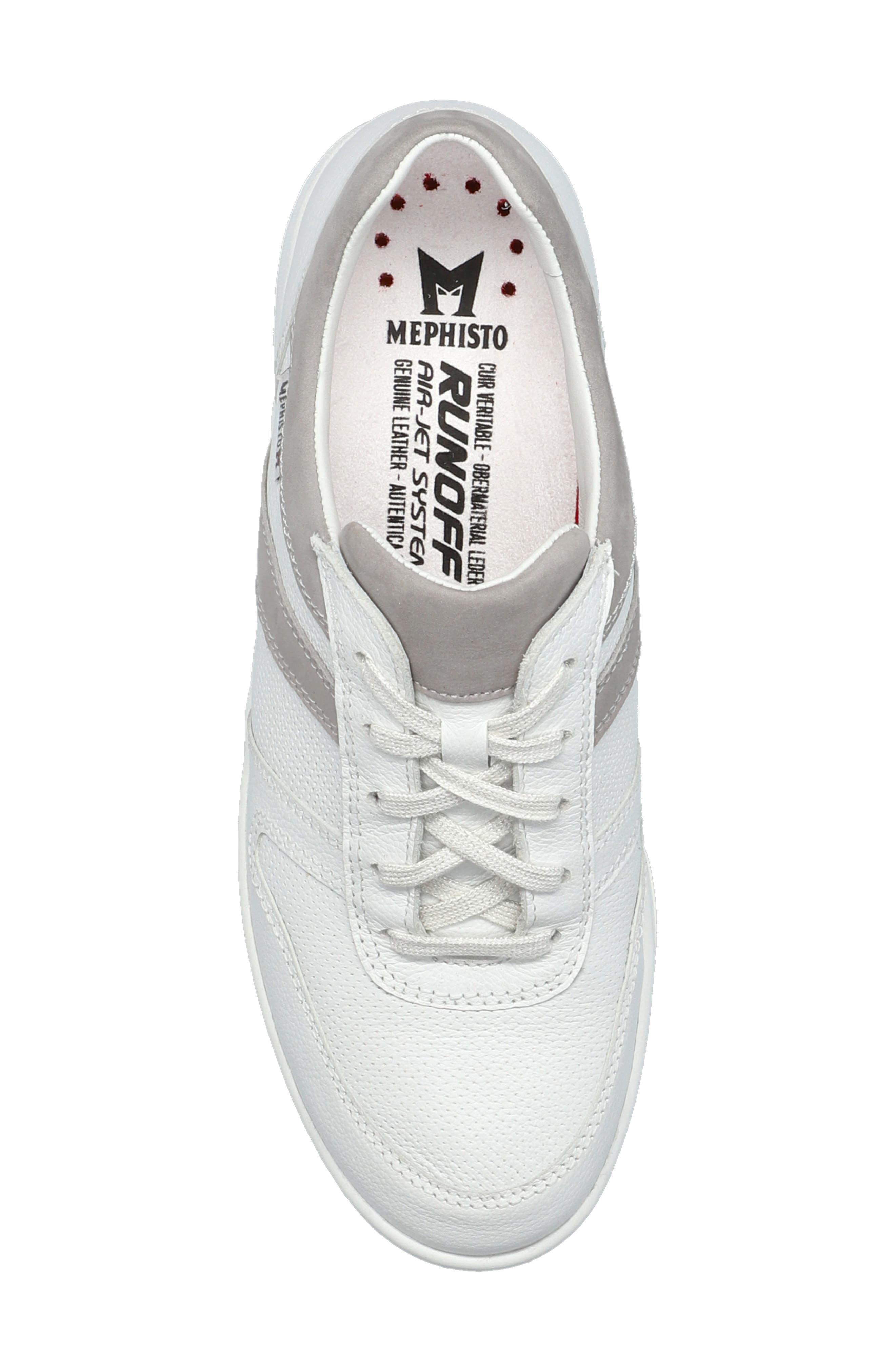 Rebecca Perforated Sneaker, Alternate, color, WHITE