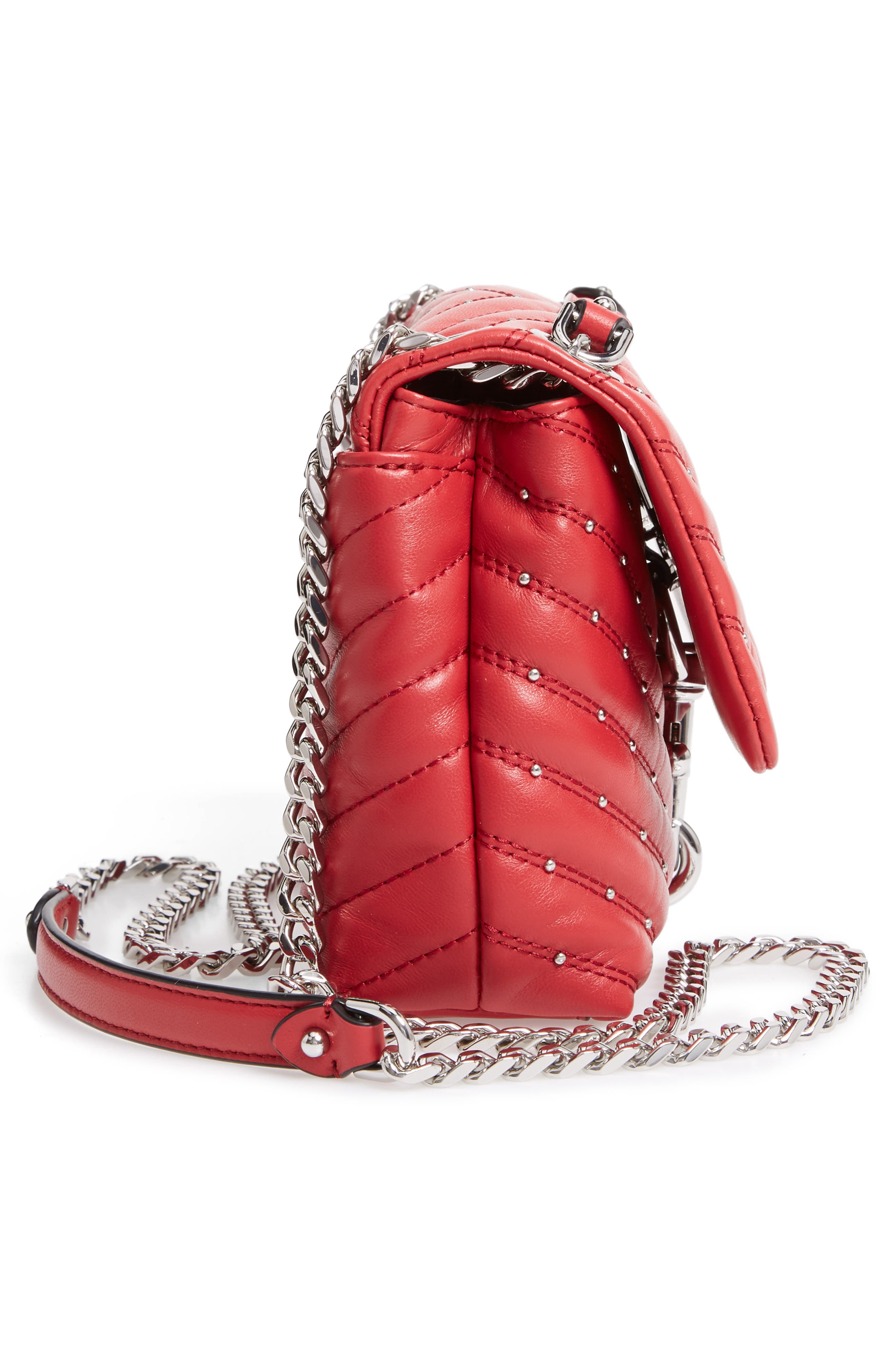 Rebecca Minkoff Edie Quilted Leather Crossbody Bag, Alternate, color, 