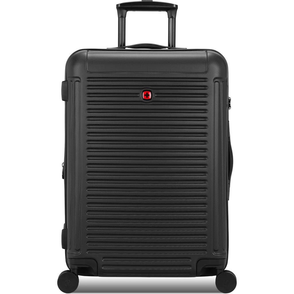 Swissgear 24-inch Hardside Spinner Luggage In Black