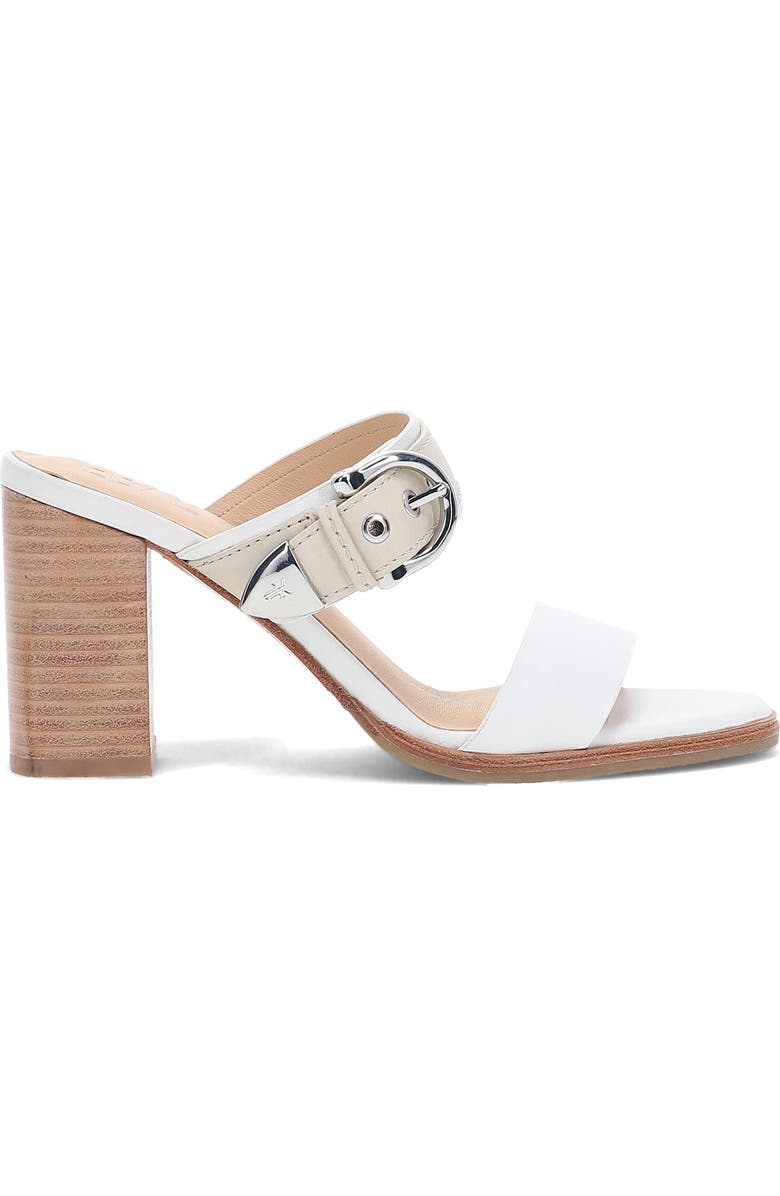 Frye Stella Buckle Sandal, Alternate, color, White/ Ivory