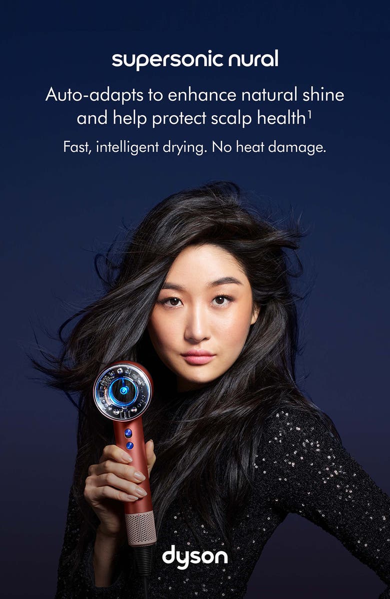 Dyson Special Edition Supersonic Nural Hair Dryer in Strawberry Bronze, Alternate, color, Strawberry Bronze & Blush Pink