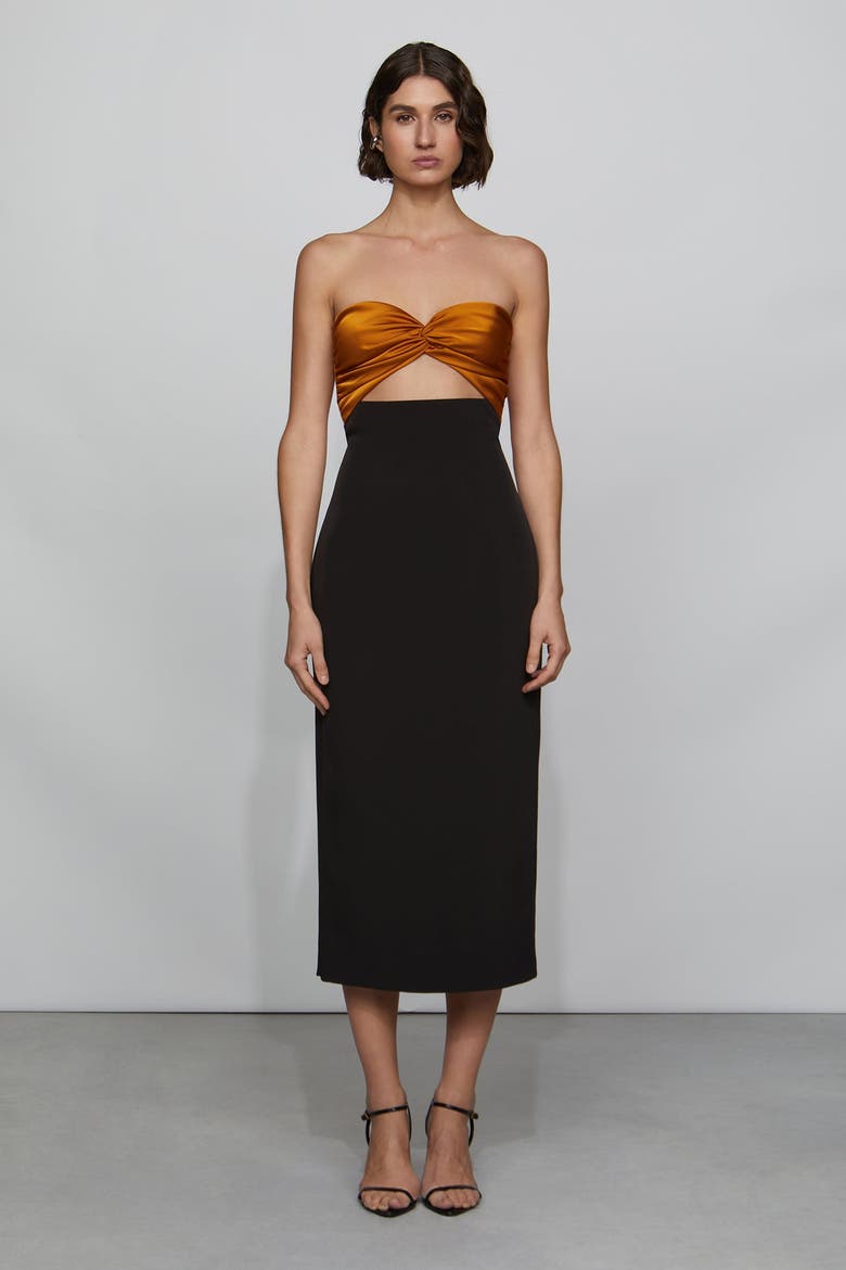 Marlo Dress, Main, color, Latte/Black