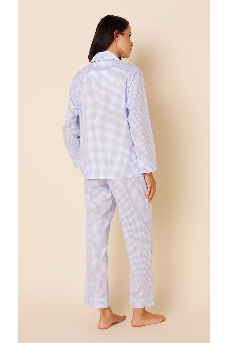 Luxe Pima Pajama, Alternate, color, Classic Gingham Blue
