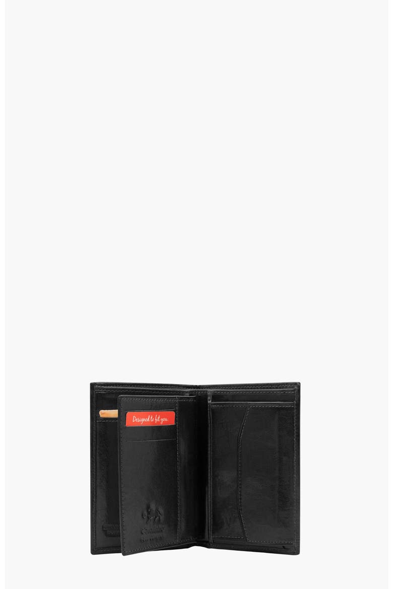 Gentleman Bifold Leather Wallet 551, Alternate, color, Black