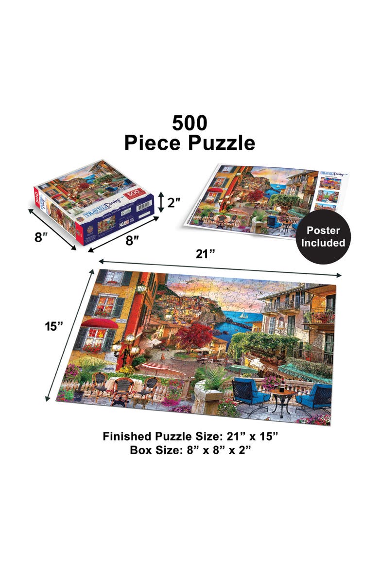 Italian Afternoon 500 Piece Puzzle, Alternate, color, Multicolor
