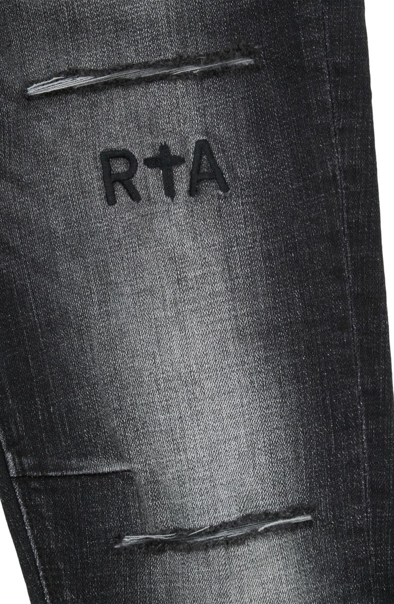 RtA Bryant Skinny Jeans, Alternate, color, Distressed Grey