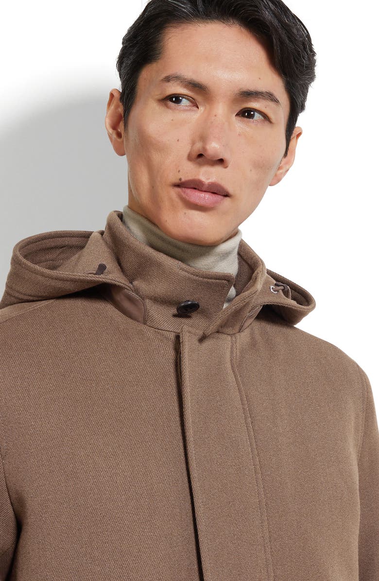 ZEGNA Wool & Cashmere Jacket, Alternate, color, Brown Melange