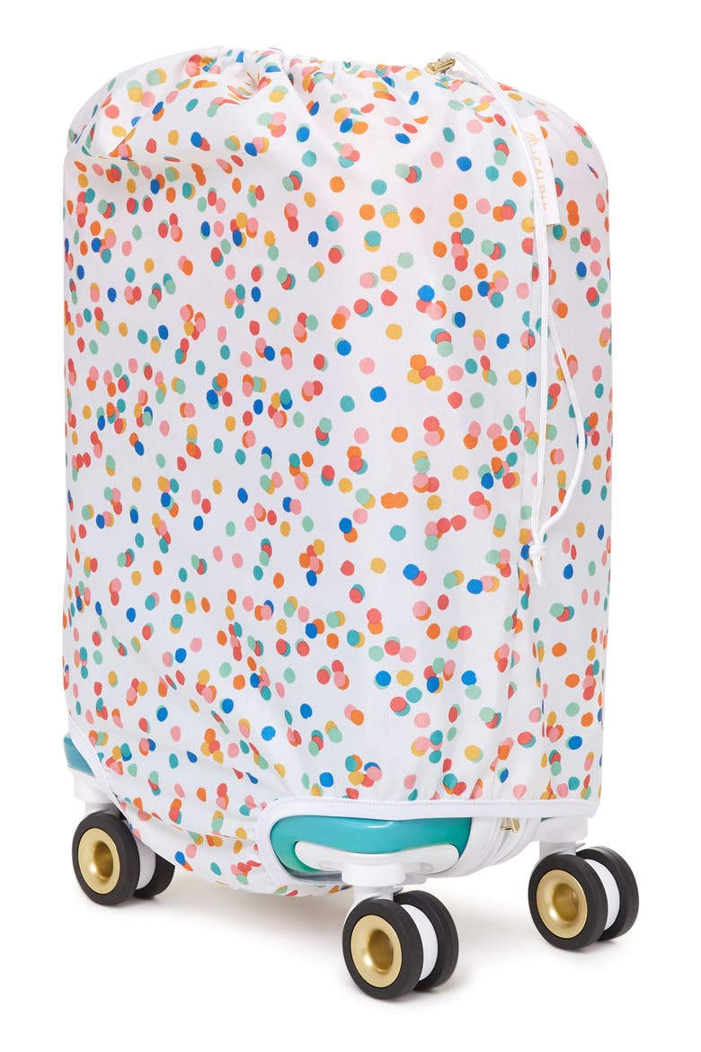 x Oh Joy! 20-Inch Hardshell Spinner Carry-On Suitcase, Alternate, color, SUNSET