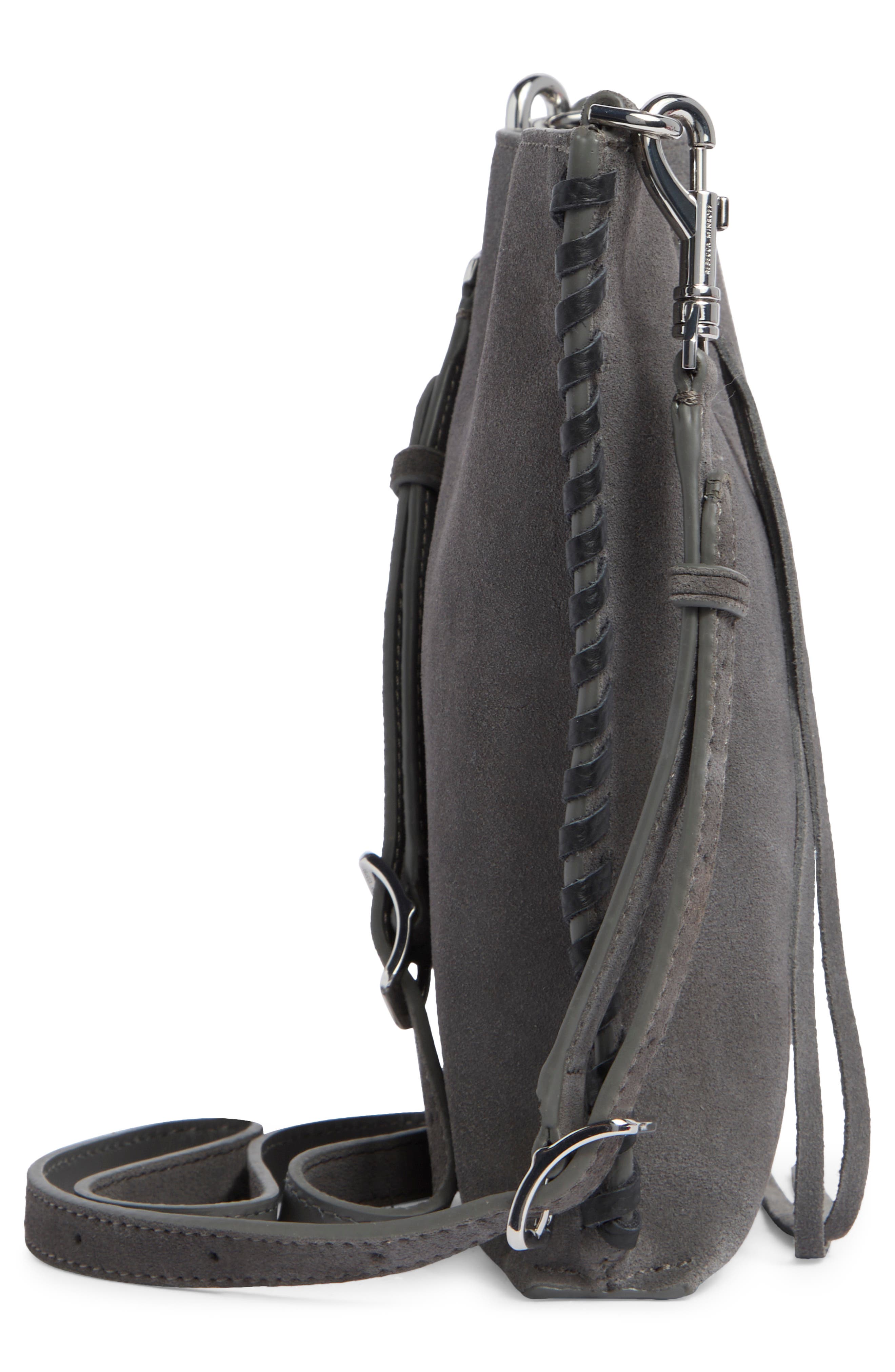 Rebecca Minkoff Darren Shoulder Bag, Alternate, color, Fog/Black