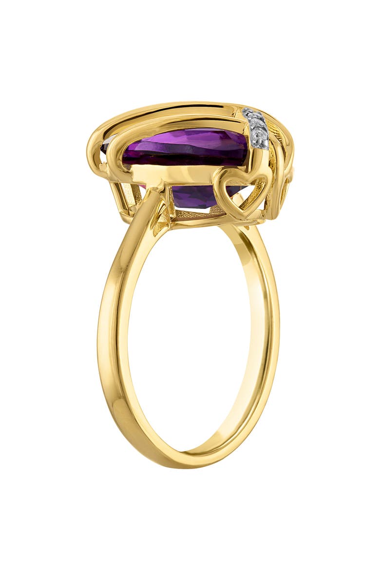 Oval Cut Amethyst Cocktail Ring, Alternate, color, PURPLE