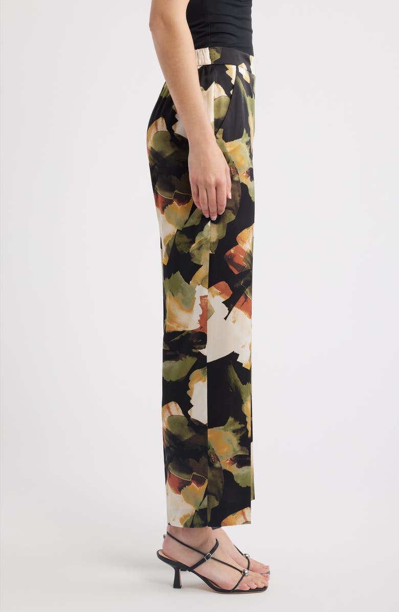 Anne Klein Abstract Print Pants, Alternate, color, Bay Leaf Multi