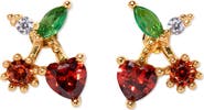 Girls Crew Cherry On Top Stud Earrings