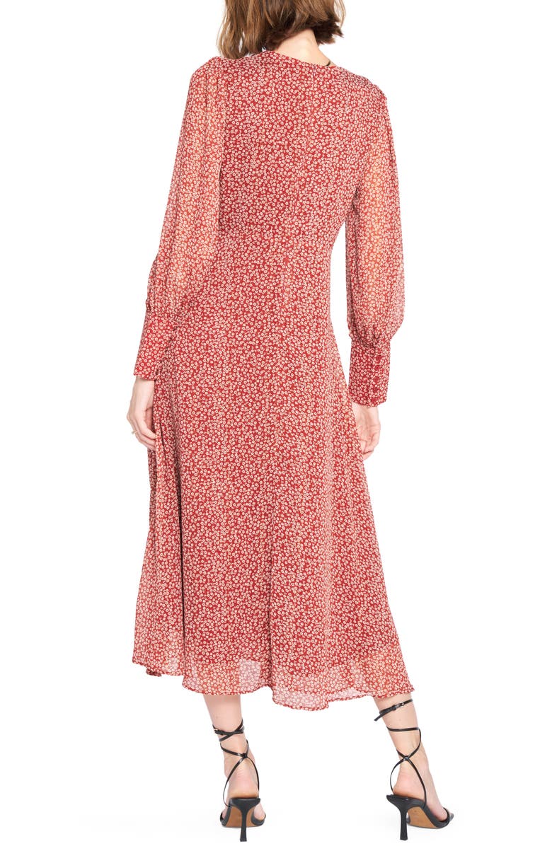 En Saison Floral Long Sleeve Midi Dress, Alternate, color,