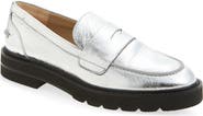 Stuart Weitzman Parker Lift Lug Sole Penny Loafer