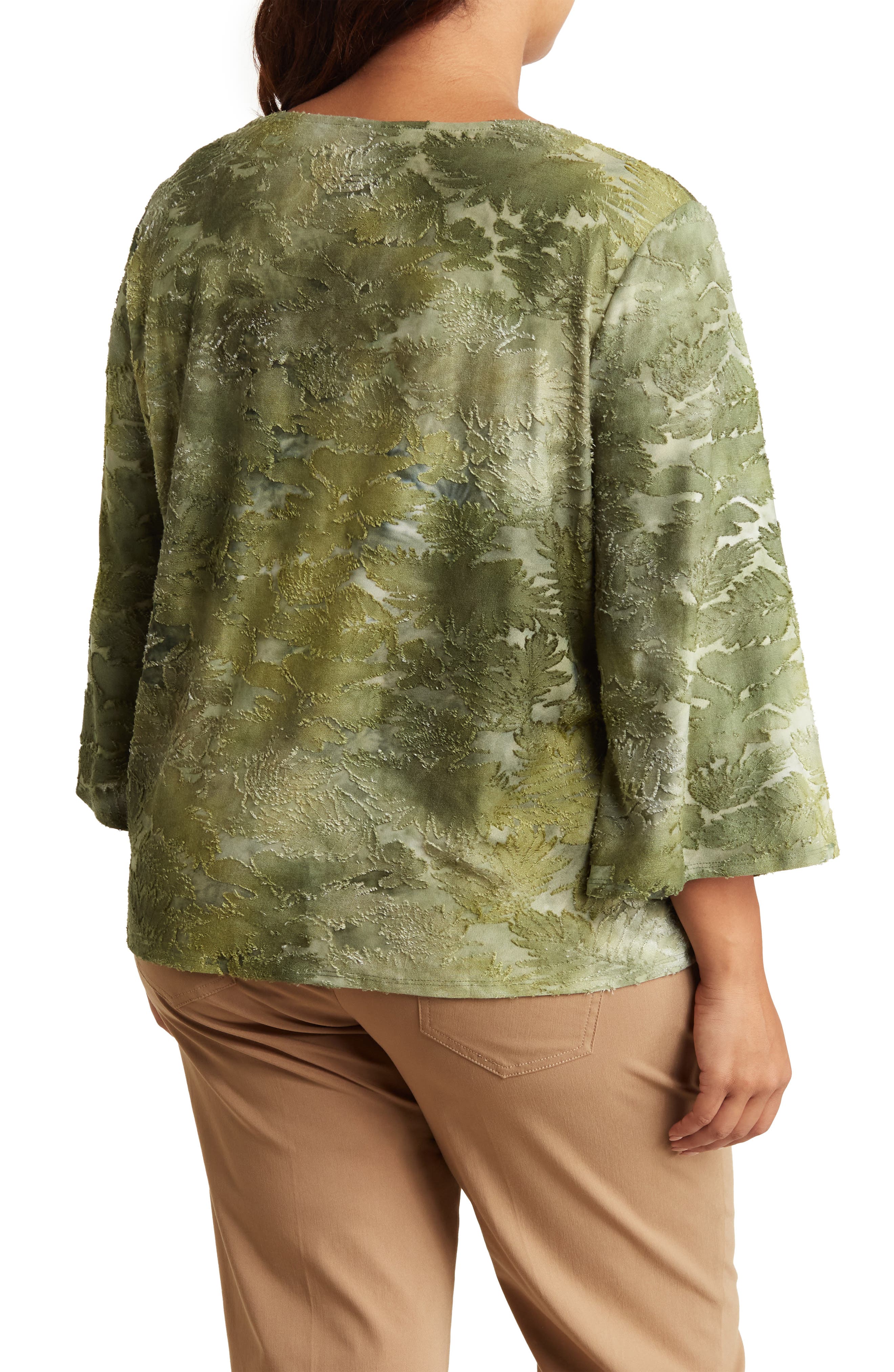 RUBY RD Tropical Textured Knit Top | Nordstromrack