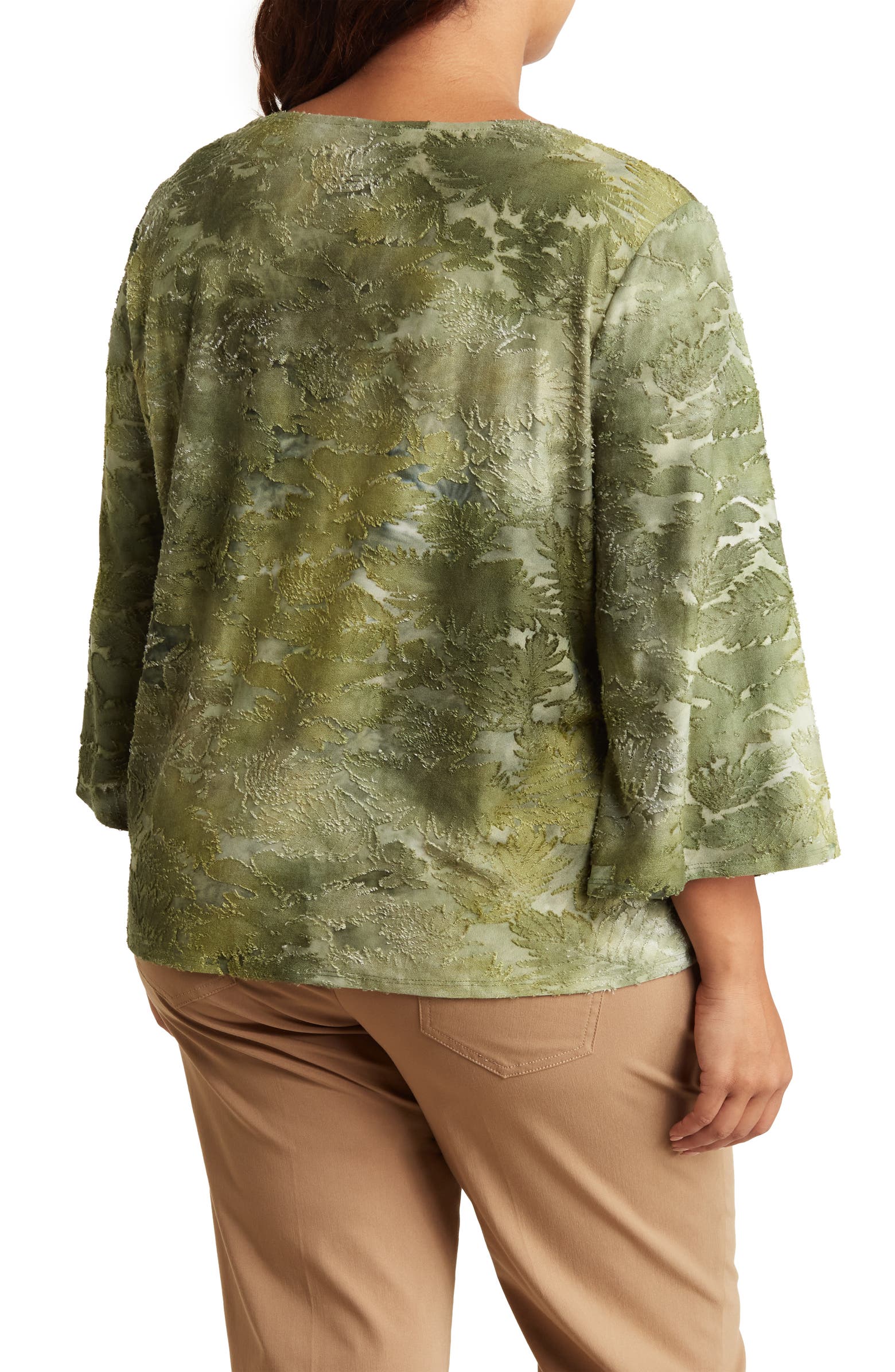 RUBY RD Tropical Textured Knit Top | Nordstromrack