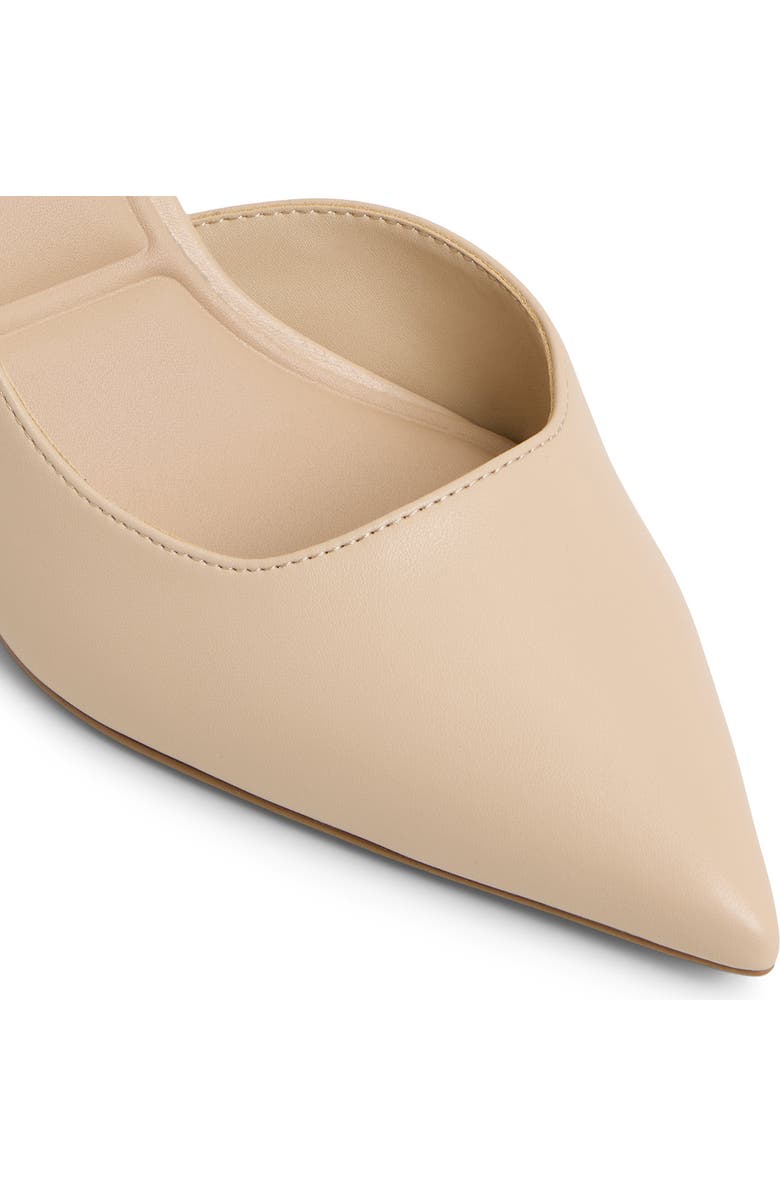 ALDO Livianna Half d'Orsay Pointed Toe Pump, Alternate, color, Medium Beige