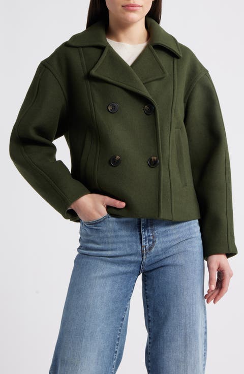 ジャケット [SHOPPERMADE] Autumn Round Crop Wool Jacket (3color) SHOPPERMADE] Autumn Round Crop Wool Jacket (3color