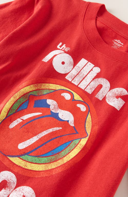Treasure & Bond Kids' Band Graphic Cotton T-shirt In Red