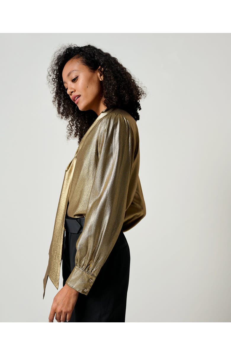 Lilysilk Bow Tie Silk Blouse, Alternate, color,