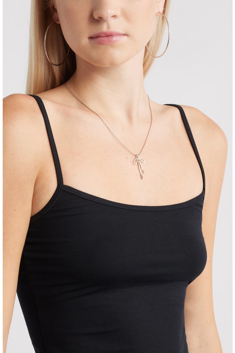 Core Stretch Cotton Camisole, Alternate, color, BLACK