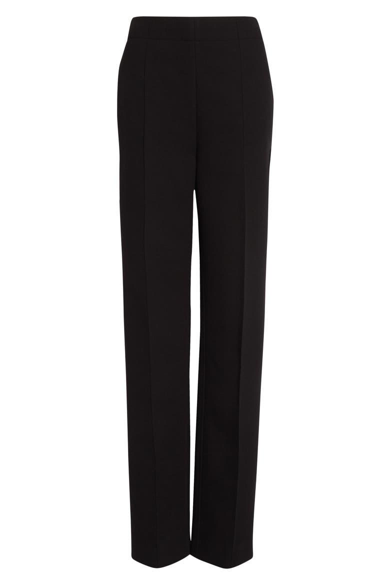 Zee High Waist Scuba Pants, Alternate, color, BLACK