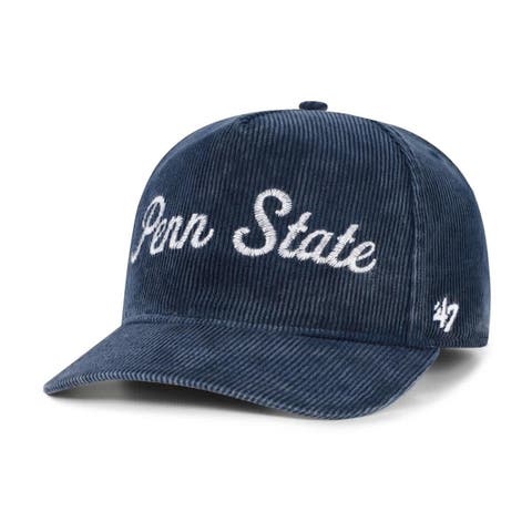 Men's '47  Navy Penn State Nittany Lions Reclaim Snow Wash Corduroy Hitch Adjustable Hat