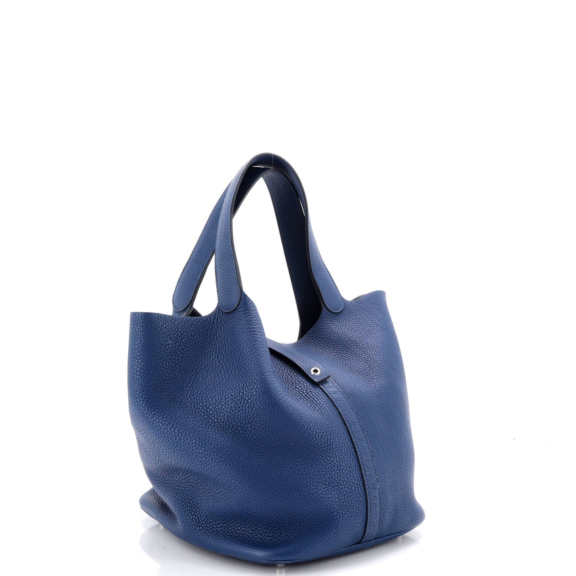 Pre-Owned Hermes Picotin Bag Clemence GM, Alternate, color, Deep Blue