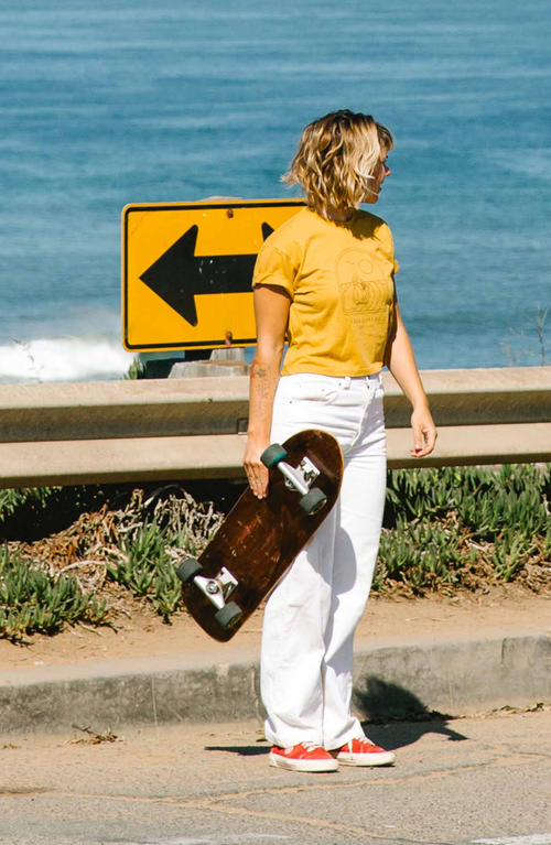Everyday California San Tropico Tee In Mustard Yellow