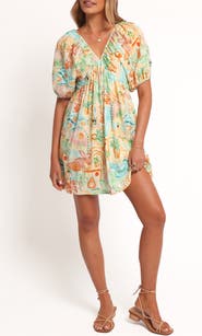 Petal & Pup Cadhla Print Cotton Blend Minidress