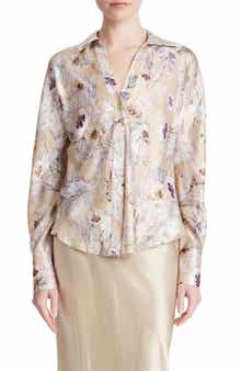 Vince Wildflower Bias Cut Silk Shirt