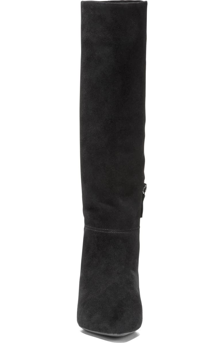 Cole Haan Go-To Janece Knee High Boot, Alternate, color, Black Suede