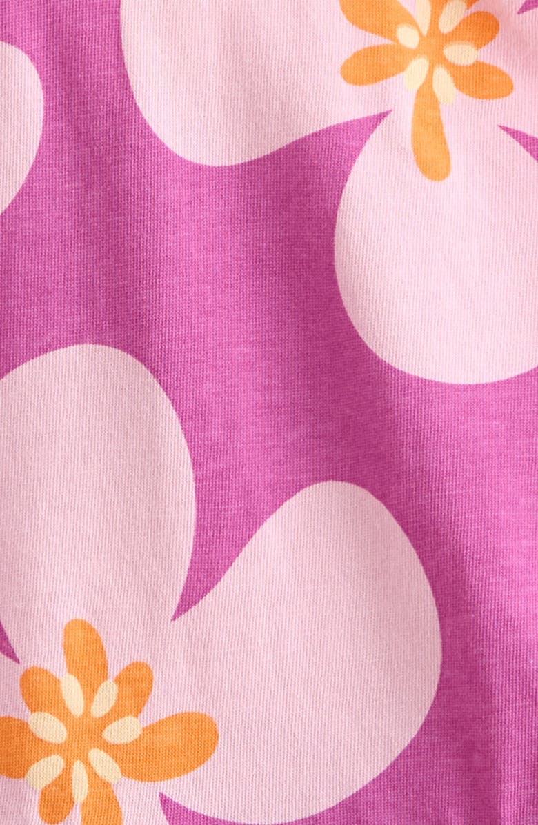Tucker + Tate Kids' Floral Cotton Peplum Tank, Alternate, color, Pink Rosebud Bold Floral