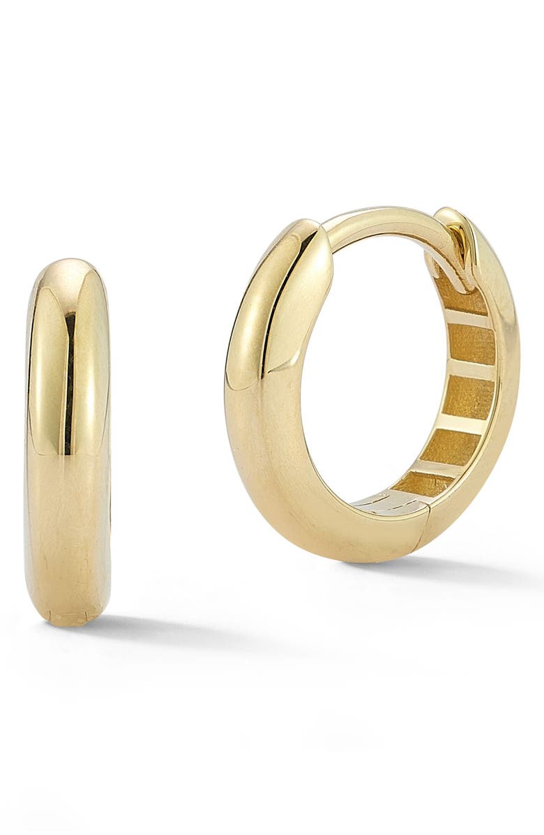 Ember Fine Jewelry 14K Gold 9mm Huggie Hoop Earrings, Main, color, 