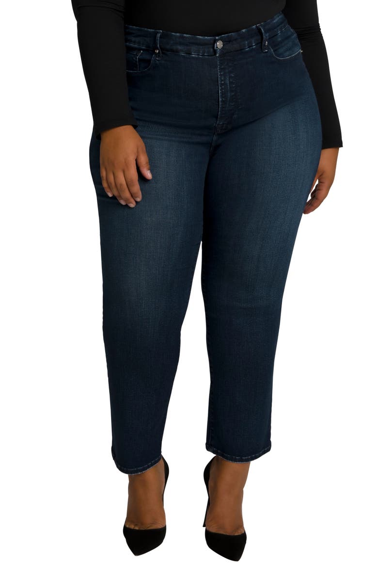 Good American Straight Leg Jeans, Alternate, color, 