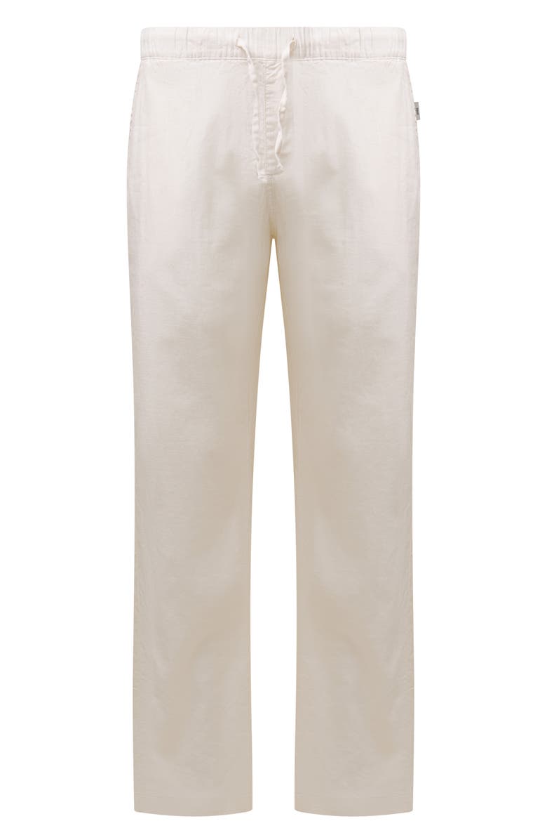 Onia Stretch Linen Blend Drawstring Pants, Main, color, 