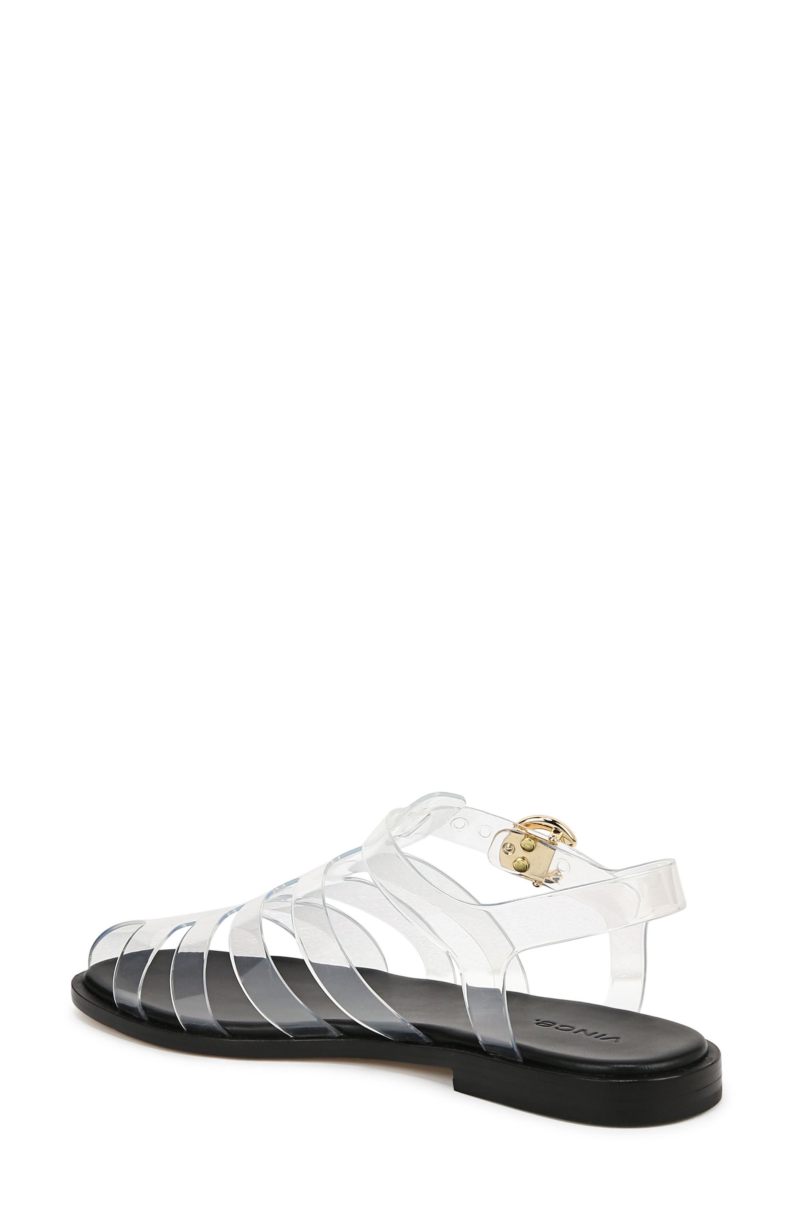 Vince Melina Jelly Ankle Strap Fisherman Sandal, Alternate, color, Clear