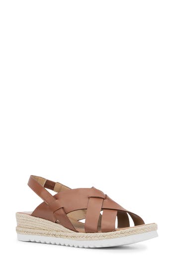 Aquatalia Amaya Water Repellent Slingback Espadrille Wedge Sandal