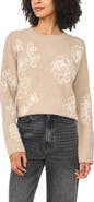Vince Camuto Embroidered Crewneck Sweater