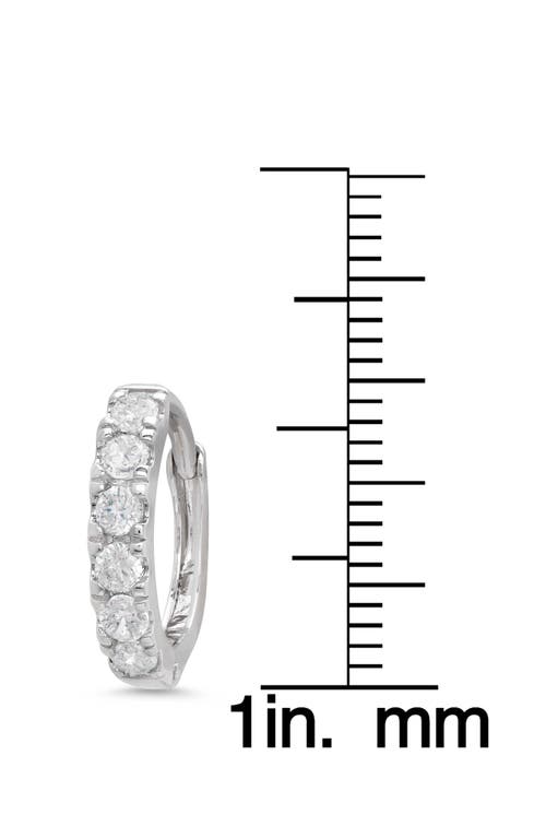 Lily Nily Kids' Cubic Zirconia Hoop Earrings In White