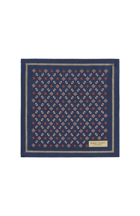 Paisley Collins Double Print Pocket Square