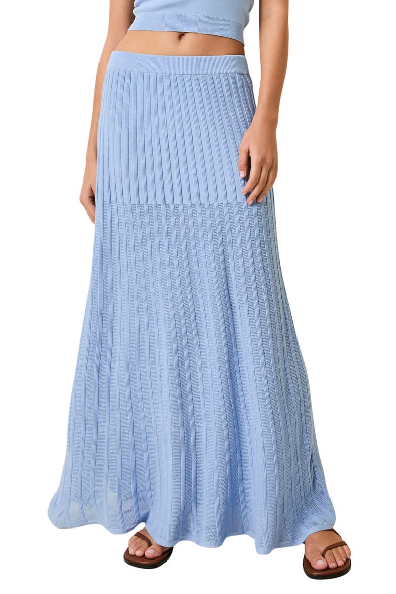 Bridget Maxi Skirt, Main, color, OPEN WATER
