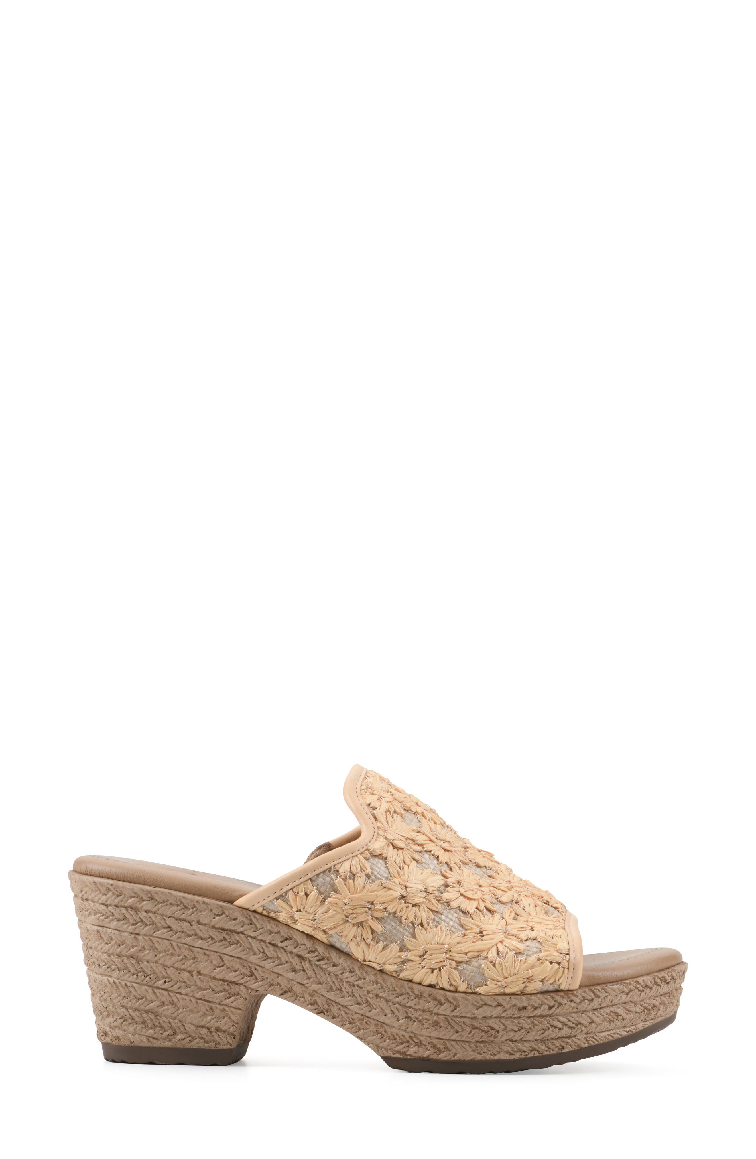 CLIFFS BY WHITE MOUNTAIN Bizzie Platform Wedge Espadrille Sandal, Alternate, color, Mustard/ Fabric