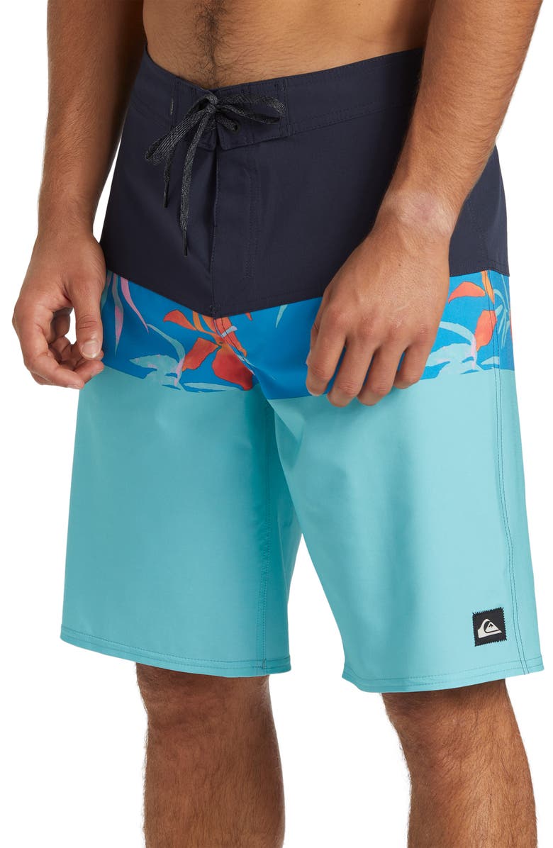 Quiksilver Surfsilk Panel 20 Board Shorts, Alternate, color, Monaco Blue