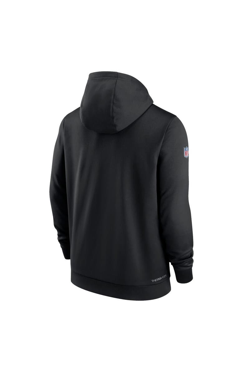 Nike Men's Nike Black Las Vegas Raiders 2022 NFL Crucial Catch Therma Performance Pullover Hoodie, Alternate, color,