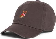 David & Young Corgi Embroidered Washed Baseball Cap
