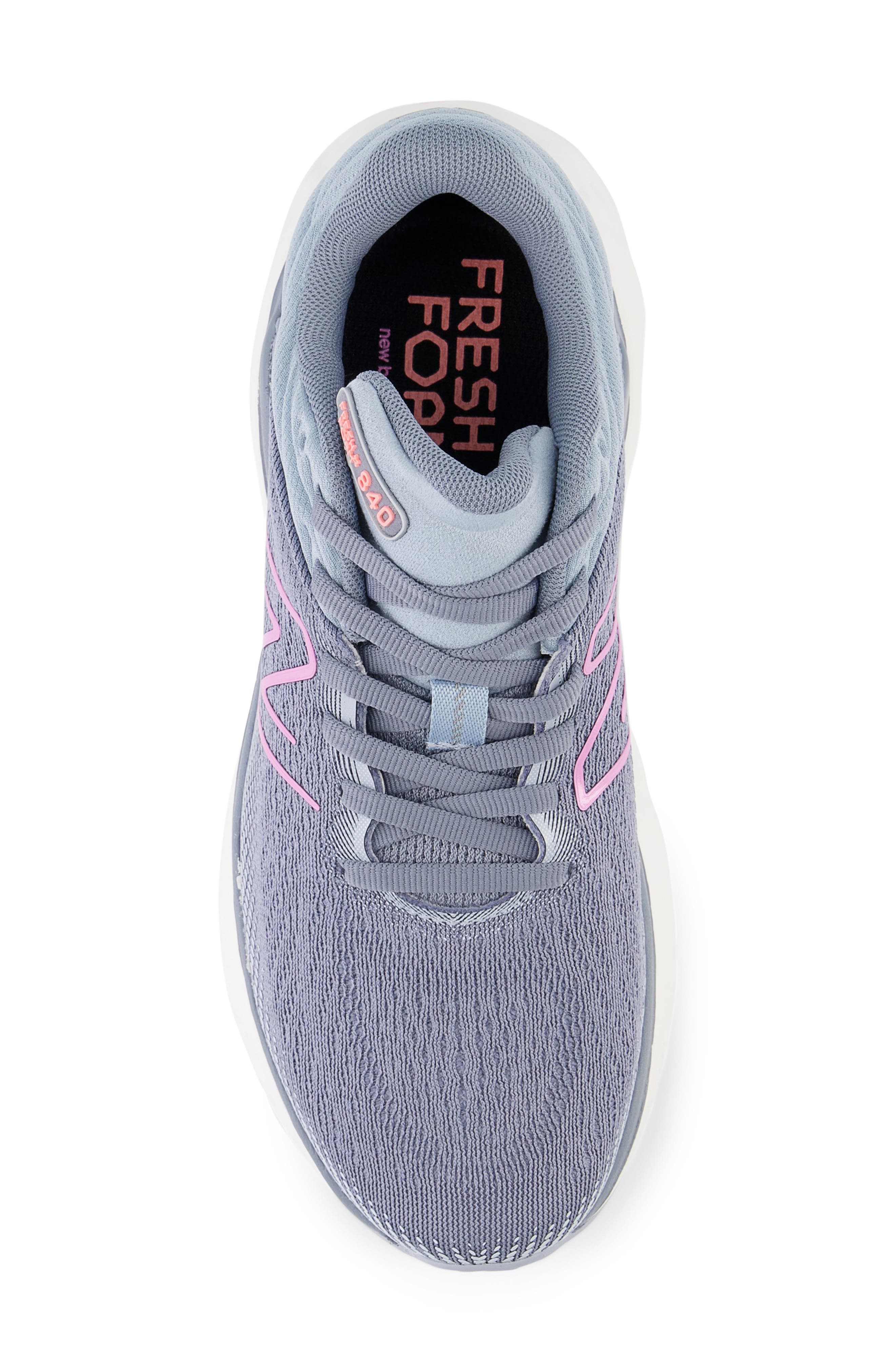 Fresh Foam X 840v1 Sneaker, Alternate, color, ARCTIC GREY/ RASPBERRY