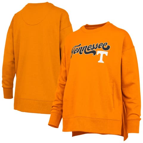 Women's Pressbox Tennessee Orange Tennessee Volunteers Bonanza Chenille Harper Script Sweatshirt