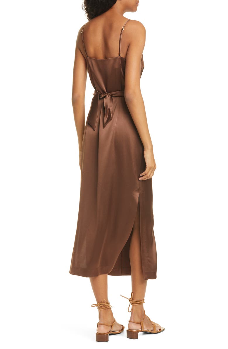 Nanushka Sayan Satin Slipdress, Alternate, color, 