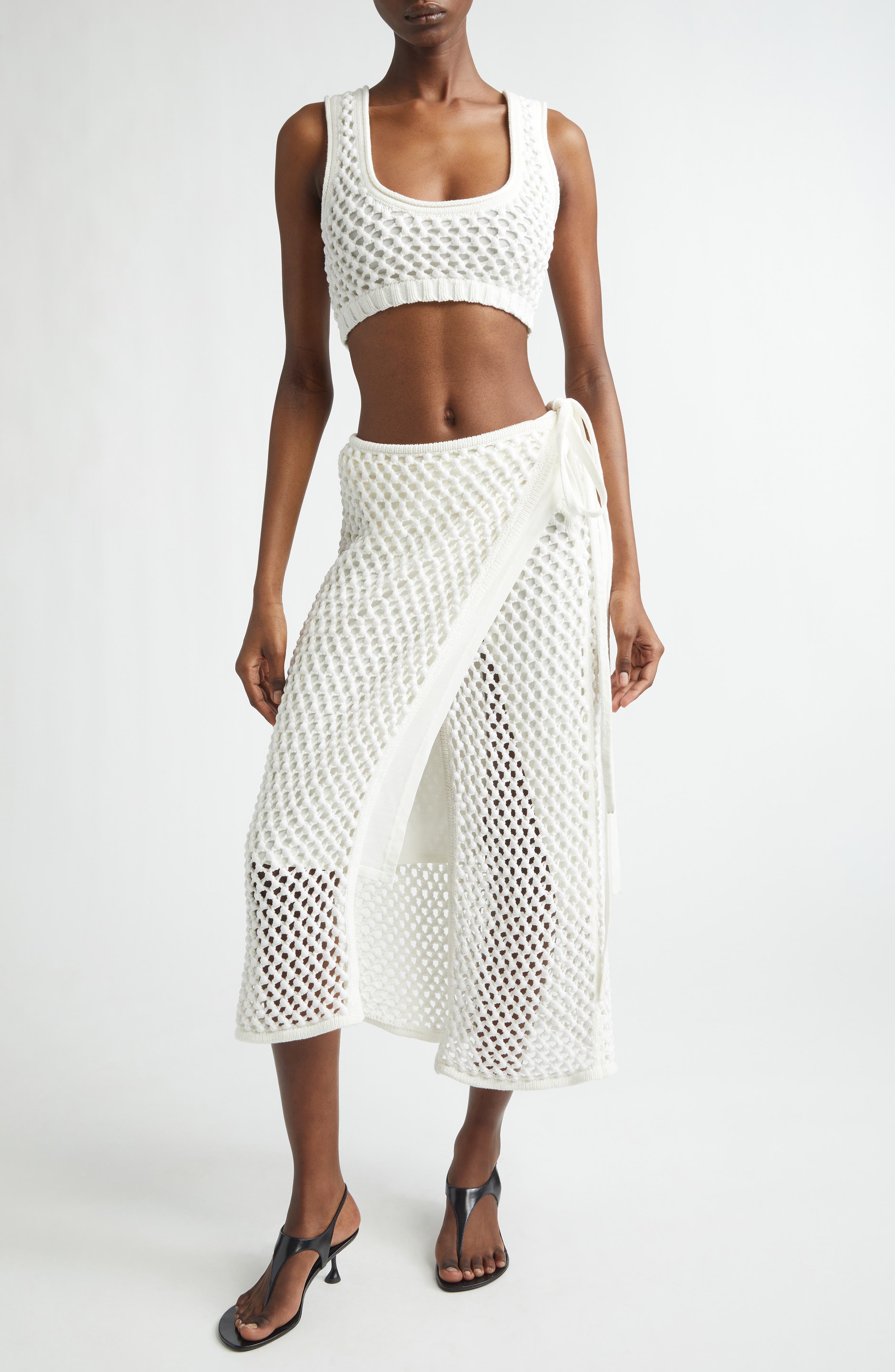 Bonaire Embellished Wrap Skirt - image 2